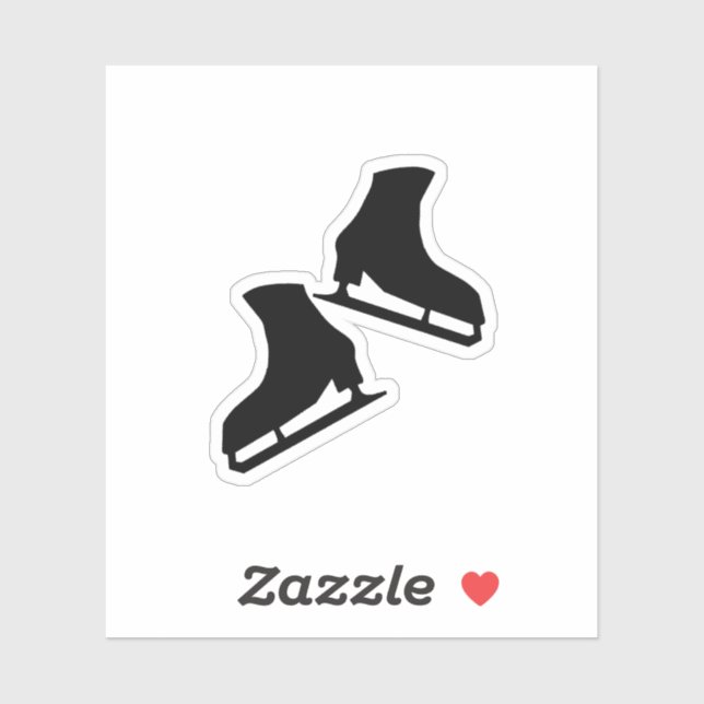 Autocollants de patinage sur glace (patins à silex (Feuille)