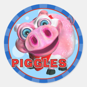 Autocollants de Piggles d'amusement