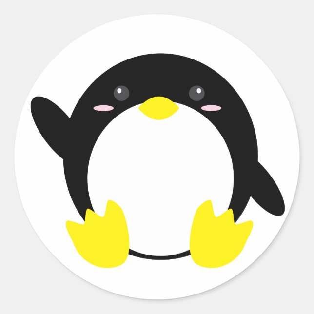Autocollants de pingouin adorables (Devant)