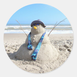 Autocollants de plage / sculpture de sable "Bonhom