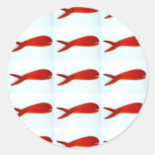 autocollants de poisson sculpté