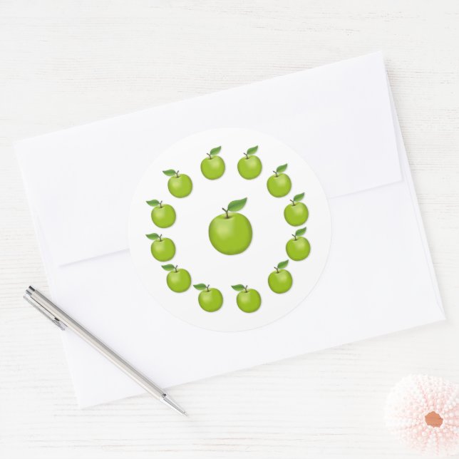 Autocollants de pomme (Enveloppe)