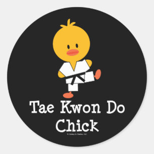 Autocollants de poussin du Taekwondo