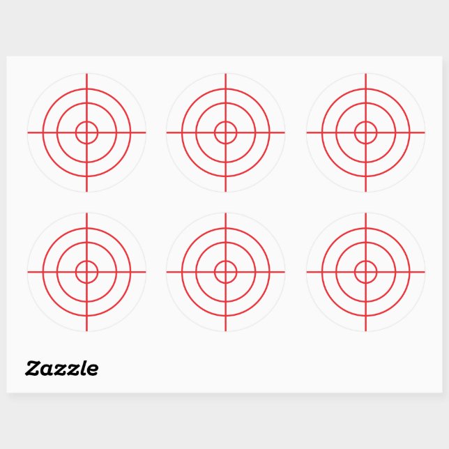 Autocollants de pratique de la cible ronde avec de (Feuille)