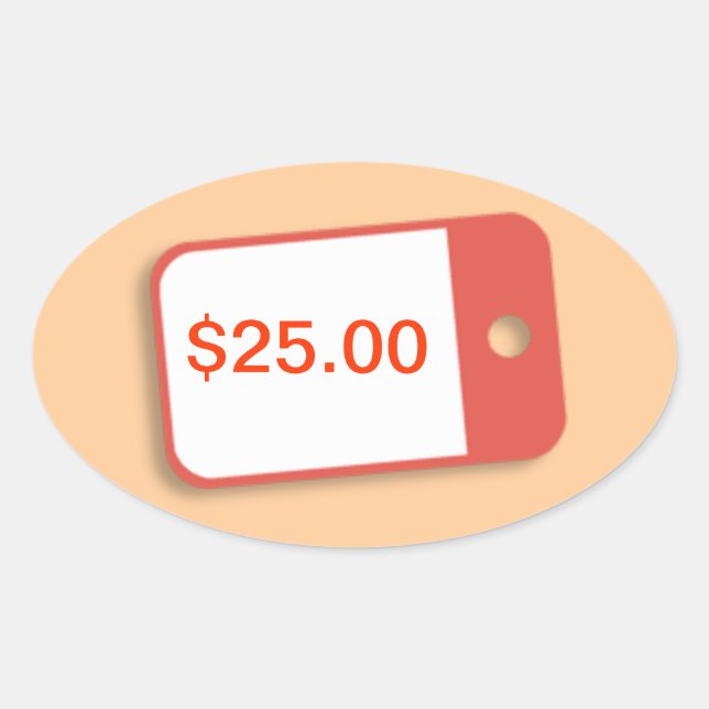 Autocollants de prix à payer (Devant)