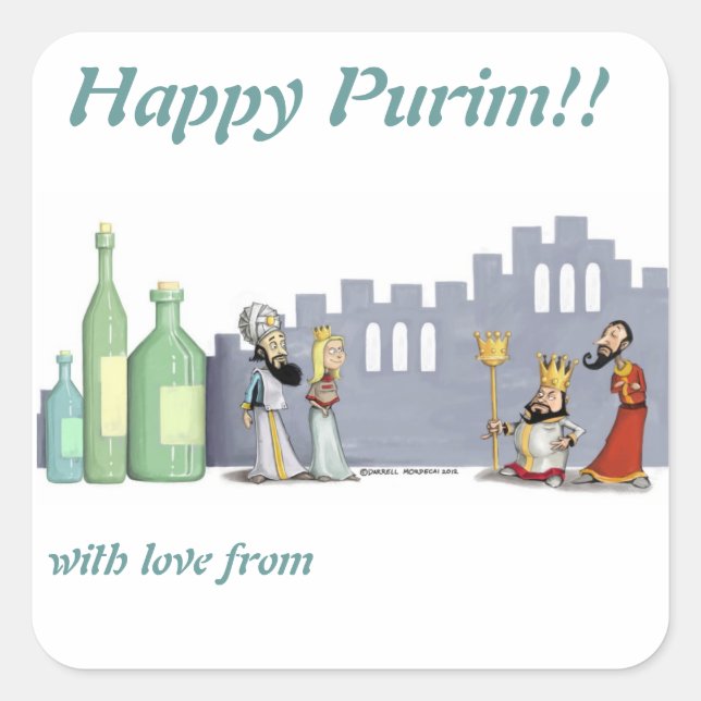 autocollants de purim (Devant)