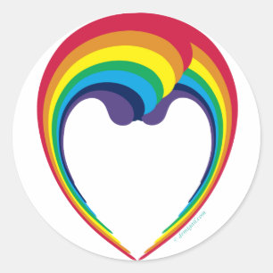 autocollants de rainbow_face