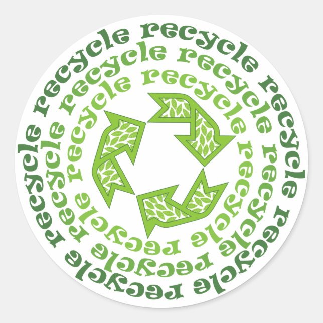 Autocollants de recyclage (Devant)
