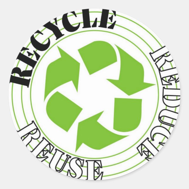 Autocollants de recyclage (Devant)