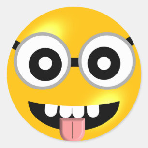 Autocollants de regard fous d'Emoji