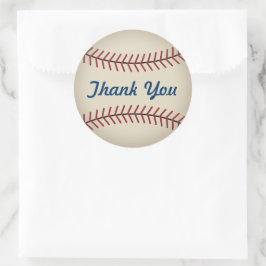 Autocollants de remerciement de baseball rustique
