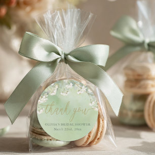 Autocollants de remerciement pour Baby Shower Flor