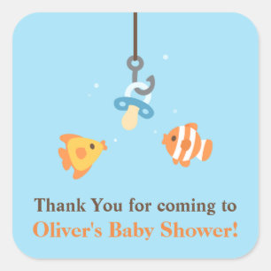 Autocollants de remerciement pour Baby Shower sur 