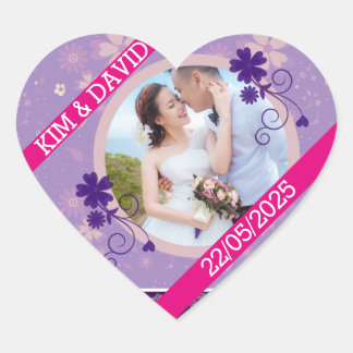 Autocollants de remerciement pour photo de mariage