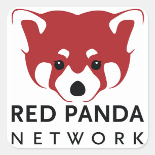 Autocollants de réseau de panda rouge