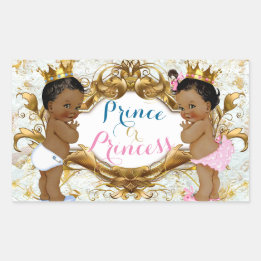 Autocollants de révélation de genre Prince & Princ