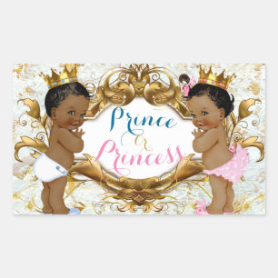 Autocollants de révélation de genre Prince & Princ