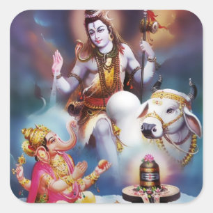 Autocollants de Shiva et de Ganesha