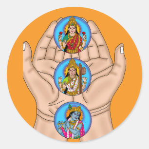 Autocollants de shloka Karagre Vasate Lakshmi