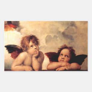 Autocollants de Sistine Madonna d'anges de Raphael