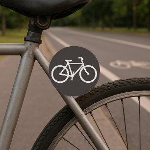 Autocollants de symbole de bicyclette noir et blan