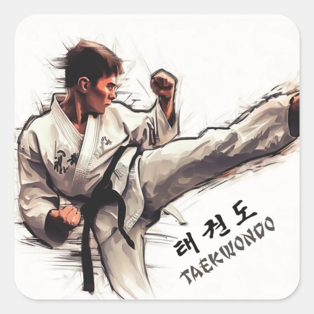 Autocollants de Taekwondo (Devant)