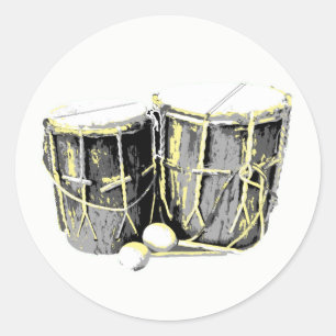 Autocollants de tambour de Garifuna