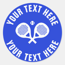 Autocollants de tennis personnalisés