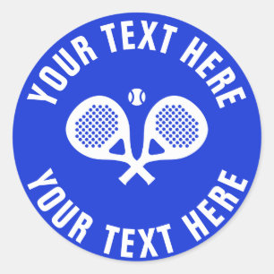 Autocollants de tennis personnalisés