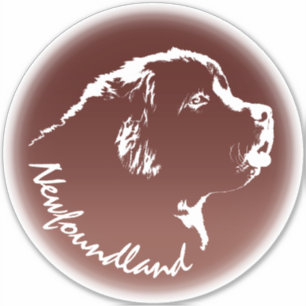 Autocollants de Terre-Neuve Décalages de Chien à C