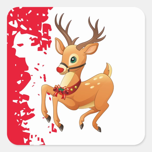 Autocollants de vacances Rudolph (Devant)