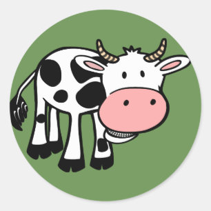 autocollants de vache de campagne