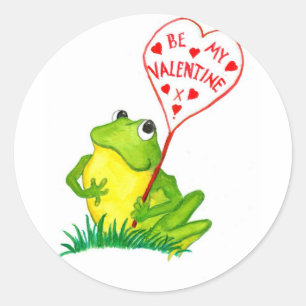 Autocollants de Valentine de Froggy