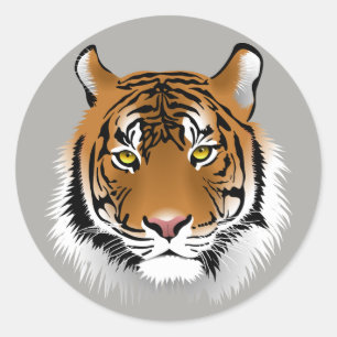 Autocollants de visage de tigre