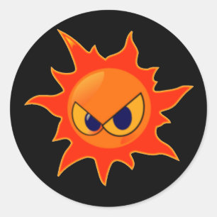 Autocollants de visage du feu