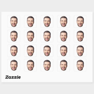Autocollants de visage personnalisés, Photo de vis