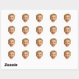 Autocollants de visage personnalisés Photo de visa