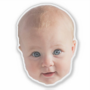 Autocollants de visage personnalisés Photo de visa