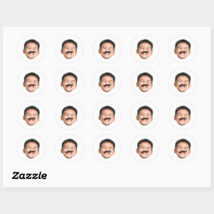 Autocollants de visage personnalisés Photo de visa