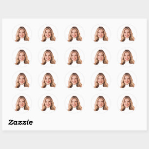 Autocollants de visage personnalisés Photo de visa