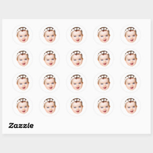 Autocollants de visage personnalisés Photo de visa