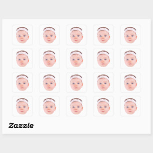 Autocollants de visage personnalisés Photo de visa
