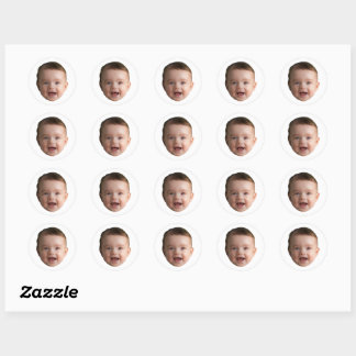 Autocollants de visage personnalisés Photo de visa