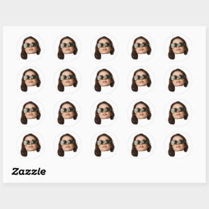 Autocollants de visage personnalisés Photo de visa