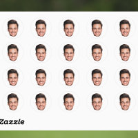 Autocollants de visage personnalisés Photo Visage
