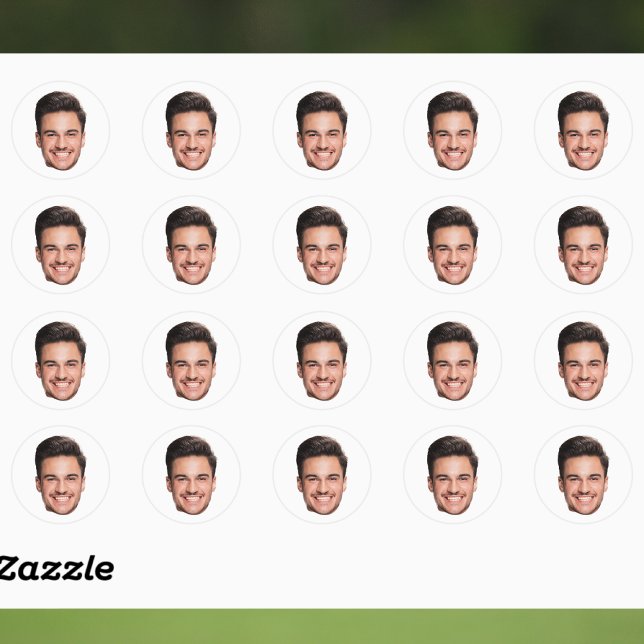 Autocollants de visage personnalisés Photo Visage  (Créateur téléchargé)