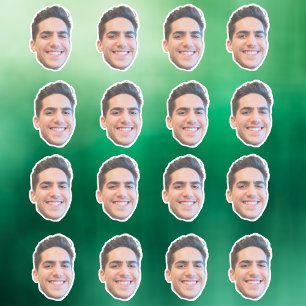 Autocollants de visage personnalisés, Visage, Phot