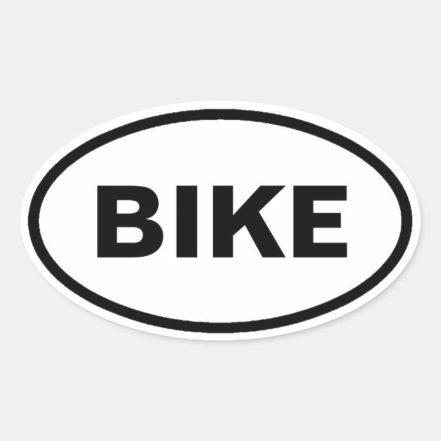 Autocollants de voiture Vélo ovale (Devant)