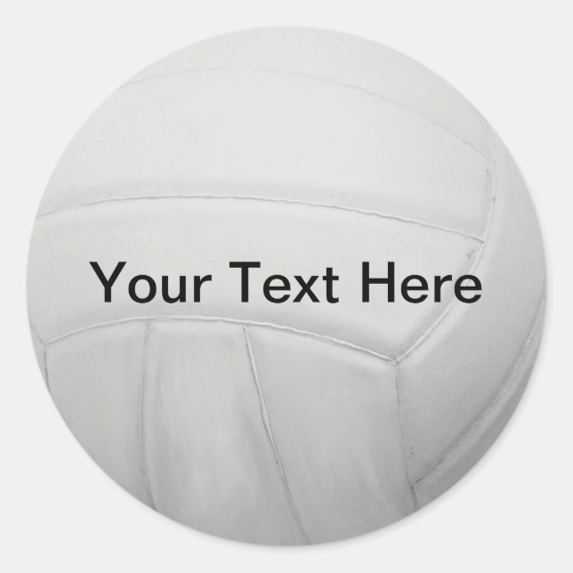 Autocollants de volley-ball personnalisés (Devant)