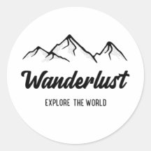Autocollants de Wanderlust autour